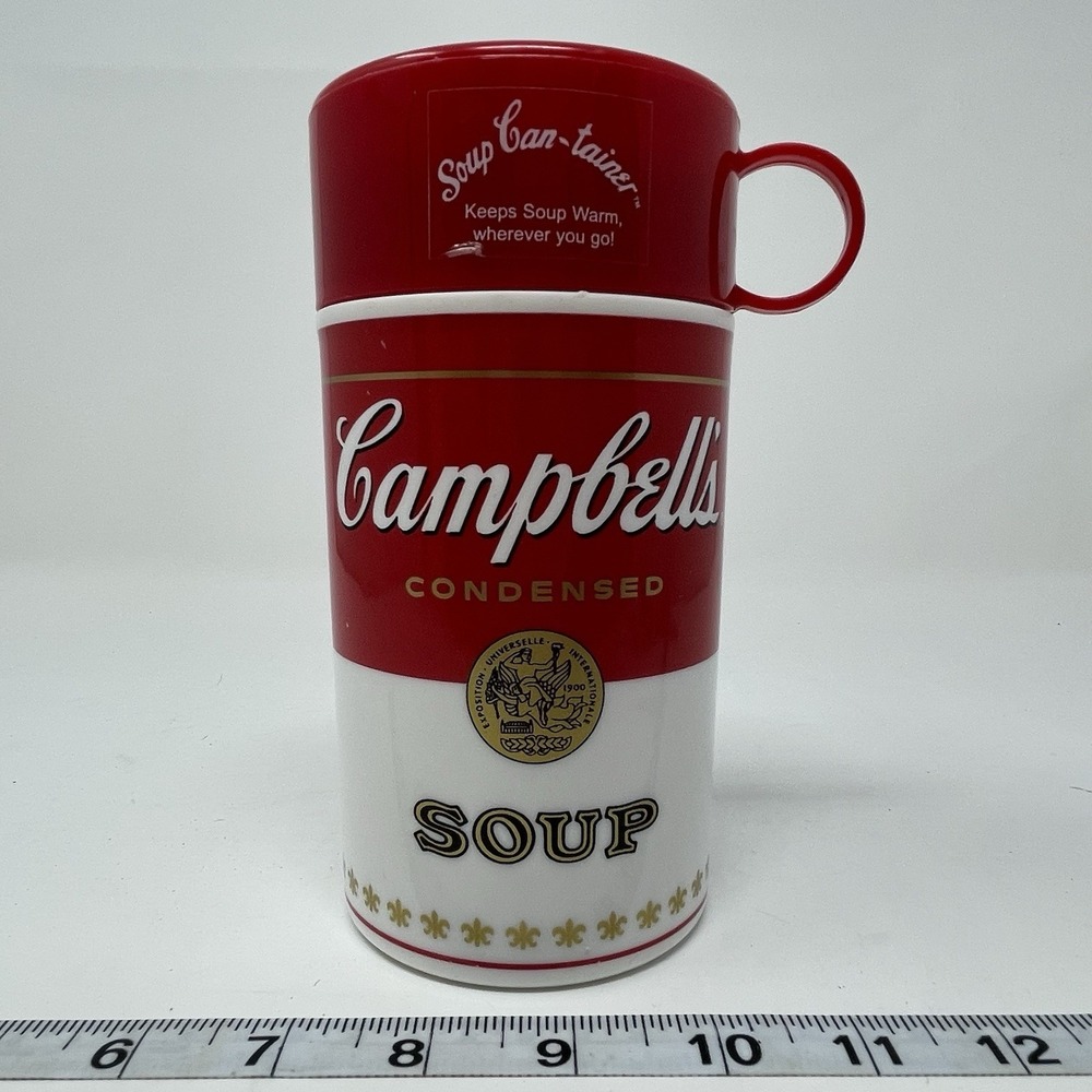 Vintage Campbells Soup‎ Can-tainer, Insulated Thermos 11.5oz - 340mL VTG